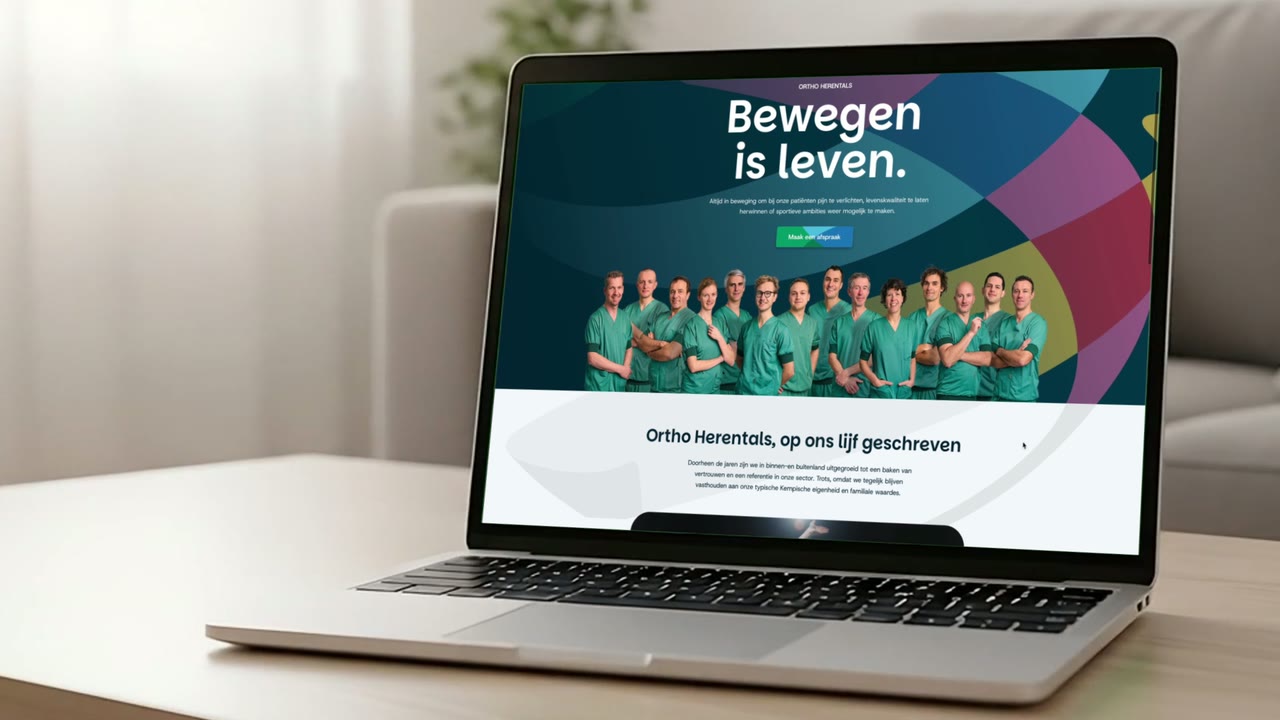 Fragment uit onze websites reel